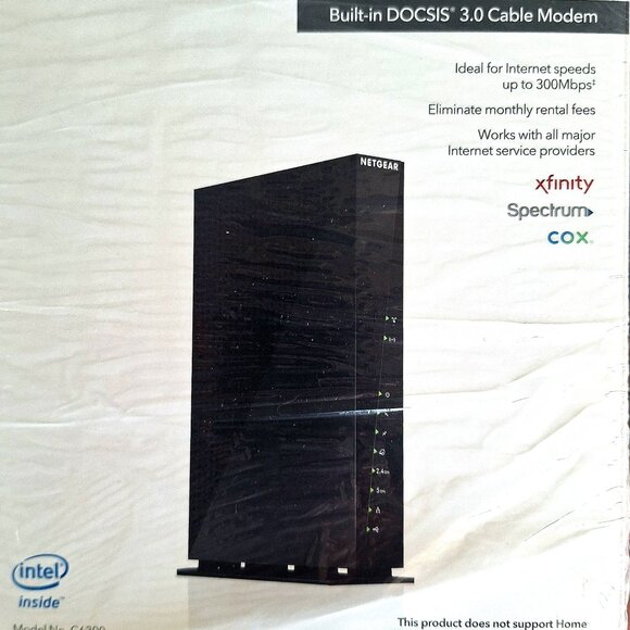 Netgear C6300‑100NAS (AC1750 DOCSIS 3.0 modem/router combo) - Picture 4 of 5